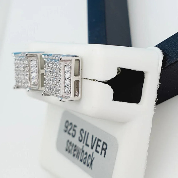 "925 Sterling Silver Cubic Zirconia Earrings, UU1P6A6106 - Picture 5 of 9